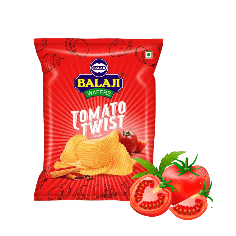 Balaji Crunchem Tomato Twist Wafers - Image 4