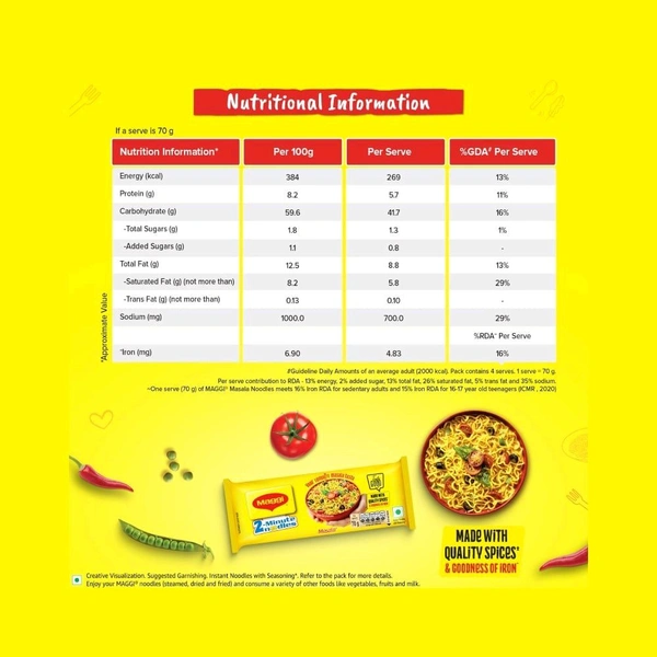 Maggi Masala - 2 Minutes Instant Noodles Made With Quality Spices - Image 4