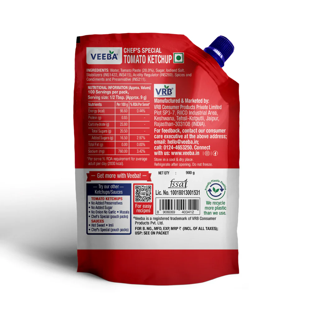 Veeba Chef's Special Tomato Ketchup - Image 2